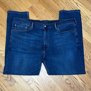 Levi's 502 BLANK WAIST TAG Whisker Wash Blue Jeans Sep 2018 Men's Size 44/32